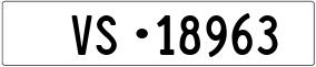 Trailer License Plate